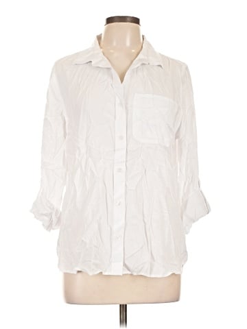 Velvet Heart 3/4 Sleeve Button-Down Shirt (view 1)