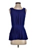 Deletta Blue Sleeveless Blouse Size S - photo 1