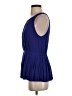 Deletta Blue Sleeveless Blouse Size S - photo 5