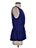 Deletta Blue Sleeveless Blouse Size S - photo 4