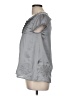 Bizz Princess Gray Short Sleeve Blouse Size M - photo 5
