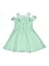 Rare Editions 100% Polyester Solid Green Dress Size 6X - photo 2