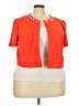 Perceptions Orange Short Sleeve Top Size 2X - photo 1