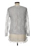 Simply Couture Silver Long Sleeve Top Size L - photo 2