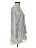 Simply Couture Silver Long Sleeve Top Size L - photo 4