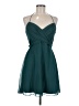 BCBGMAXAZRIA 100% Silk Teal Cocktail Dress Size 8 - photo 1