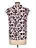 Fred David Purple Short Sleeve Blouse Size L - photo 2