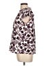 Fred David Purple Short Sleeve Blouse Size L - photo 5