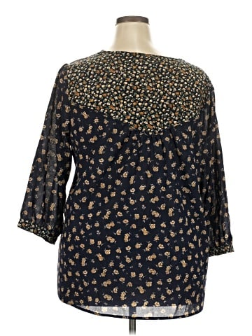 Ava James 3/4 Sleeve Blouse (view 2)
