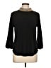 Moa Moa Black 3/4 Sleeve Top Size L - photo 1