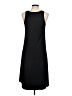 Theory Solid Black Casual Dress Size M - photo 2