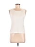 Casual Corner 100% Polyester Ivory Sleeveless Top Size M - photo 1