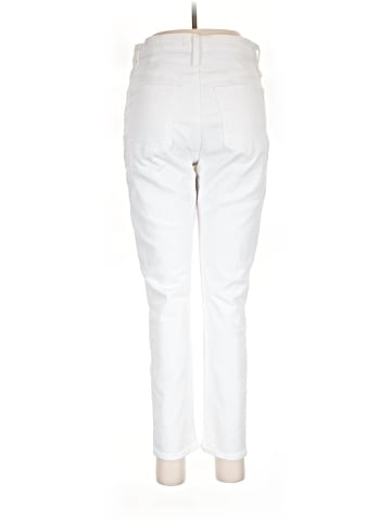 Madewell Curvy High-Rise Skinny Crop Jeans in Pure White: Button-Front Edition (view 2)