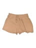 Shein 100% Polyester Solid Tan Shorts Size 12 - photo 1
