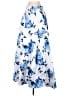 City Studio 100% Polyester Floral Blue Casual Skirt Size 9 - photo 1