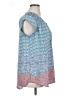 Daniel Rainn 100% Polyester Blue Short Sleeve Blouse Size 1X - photo 4