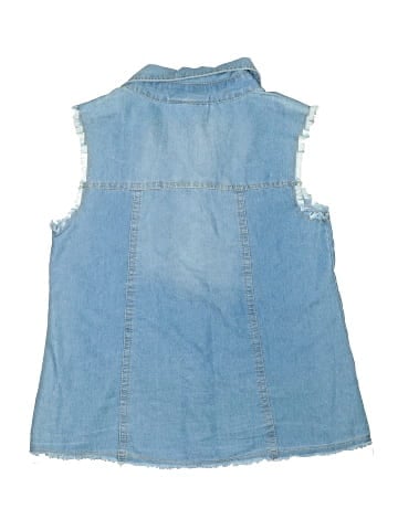 Rare Editions Sleeveless Button-Down Shirt (view 2)