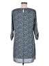 Charming Charlie 100% Polyester Print Blue Casual Dress Size M - photo 2