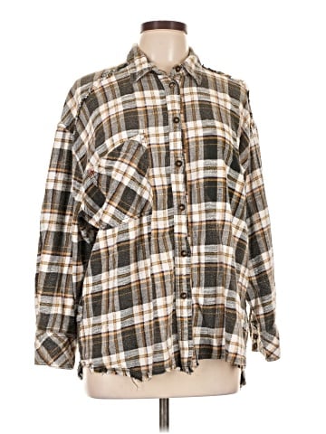 BDG Long Sleeve Button-Down Shirt (view 1)