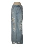 AGOLDE 100% Cotton Hearts Blue Jeans Size 28 waist - photo 1