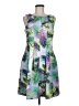 Gabby Skye Tropical Green Cocktail Dress Size 8 - photo 1