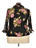 Premier International 100% Polyester Floral Black 3/4 Sleeve Blouse Size 3X - photo 2