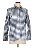 Lauren Jeans Co. Checkered-gingham Blue Long Sleeve Button-Down Shirt Size L - photo 1