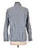 Lauren Jeans Co. Checkered-gingham Blue Long Sleeve Button-Down Shirt Size L - photo 2