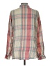 Sanctuary Plaid Tan Long Sleeve Button-Down Shirt Size L - photo 2