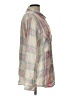 Sanctuary Plaid Tan Long Sleeve Button-Down Shirt Size L - photo 4
