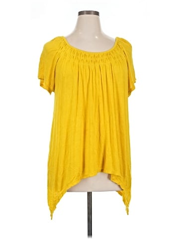 NY Collection Short Sleeve Blouse (view 1)