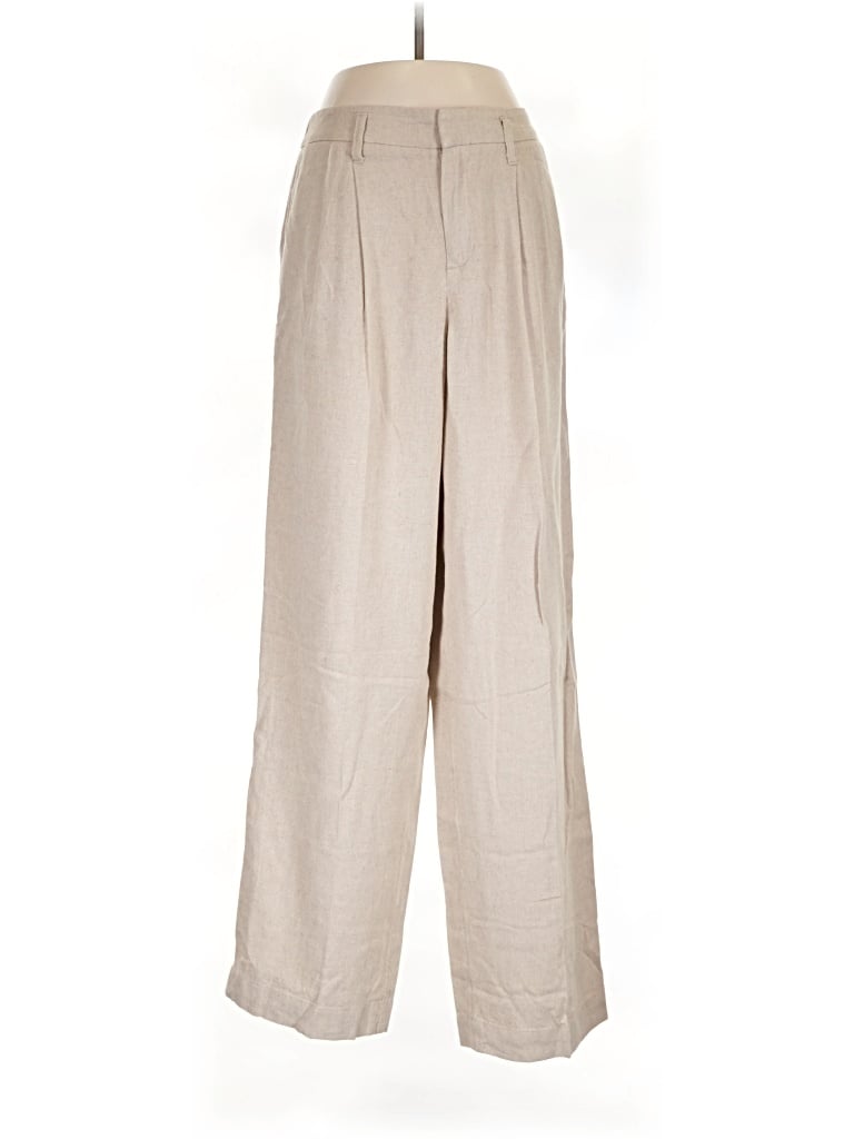 Pre-owned A New Day Linen Pants In Tan