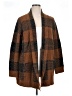 Evolution by Cyrus Plaid Brown Cardigan Size XL - photo 1