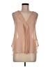 Naked Zebra 100% Polyester Tan Sleeveless Blouse Size M - photo 1