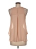 Naked Zebra 100% Polyester Tan Sleeveless Blouse Size M - photo 2