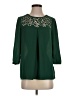 HD in Paris 100% Polyester Green 3/4 Sleeve Blouse Size 0 - photo 1
