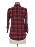 Polly & Esther 100% Polyester Plaid Red 3/4 Sleeve Blouse Size M - photo 2