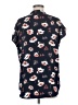 Pleione Black Short Sleeve Blouse Size M - photo 2