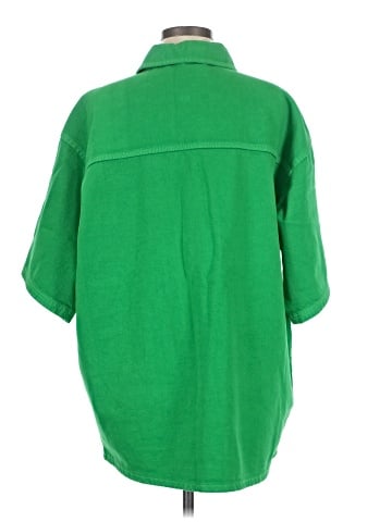 Topshop 3/4 Sleeve Button-Down Shirt (view 2)