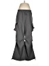 Shein 100% Polyester Gray Cargo Pants Size 6 - photo 1