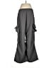 Shein 100% Polyester Gray Cargo Pants Size 6 - photo 2