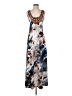 Boston Proper Print Tan Casual Dress Size S - photo 1