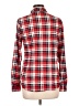 Bella D 100% Polyester Plaid Red Long Sleeve Blouse Size L - photo 2