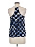Tibi 100% Silk Blue Sleeveless Silk Top Size 8 - photo 2