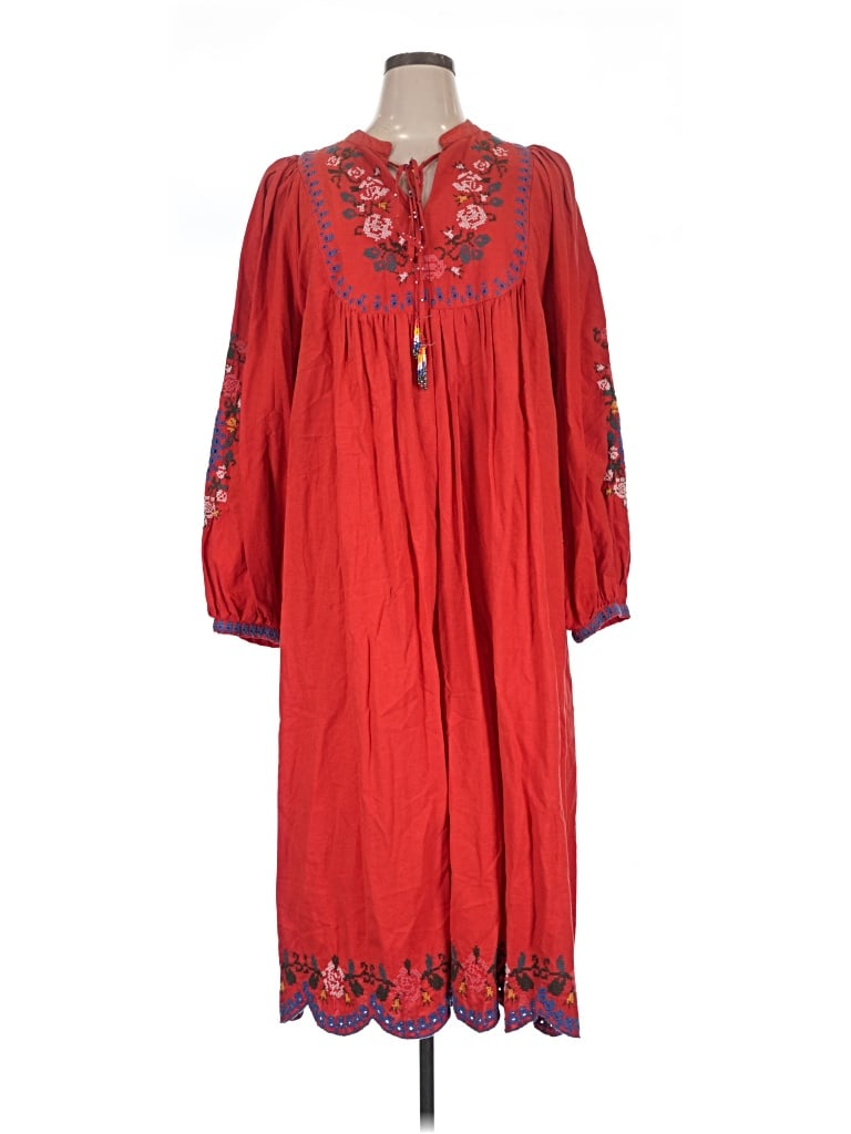 Pre-owned Farm Rio Casual Dress In Red
