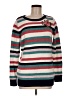 Ann Taylor LOFT Outlet Stripes Teal Pullover Sweater Size M - photo 1