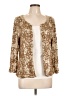 Calypso St. Barth 100% Viscose Floral Graphic Gold Blazer Size Lg (2) - photo 1