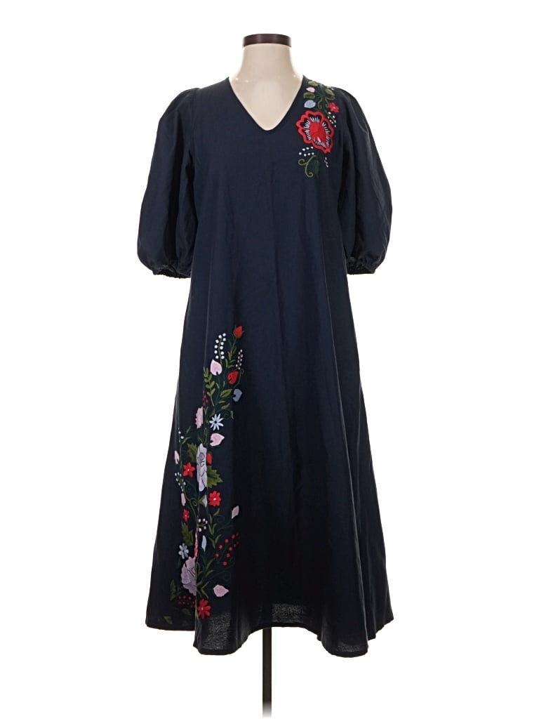 Pre-owned Mi Golondrina Casual Dress In Blue