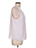 Nine West 100% Polyester Gray Sleeveless Top Size L - photo 4