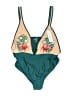Rose Gal Tropical Green One Piece Swimsuit Size 4X - photo 1